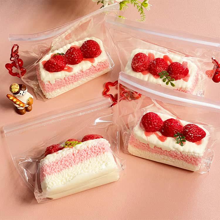 スクイーズ おもちゃ スイーツ いちごケーキ 握る おしゃれ 大福 低