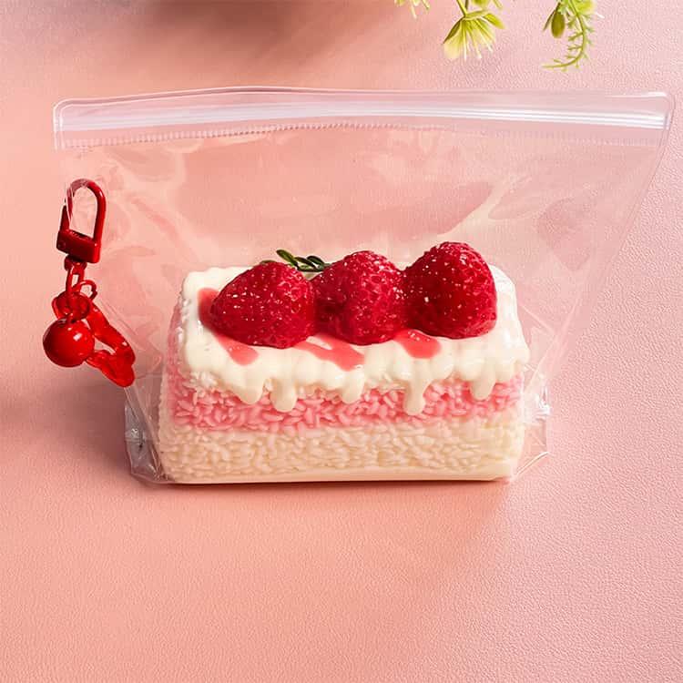 スクイーズ おもちゃ スイーツ いちごケーキ 握る おしゃれ 大福 低