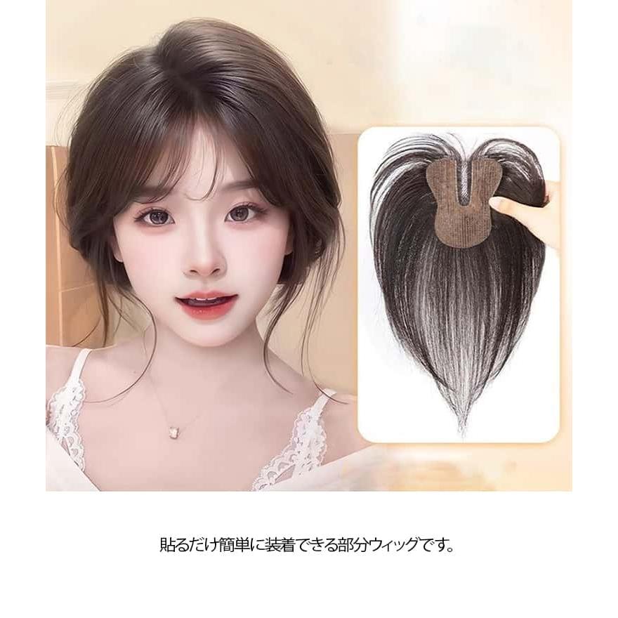 頭頂部 部分かつら トップヘアピース バレにくい 取付簡単 ポイント