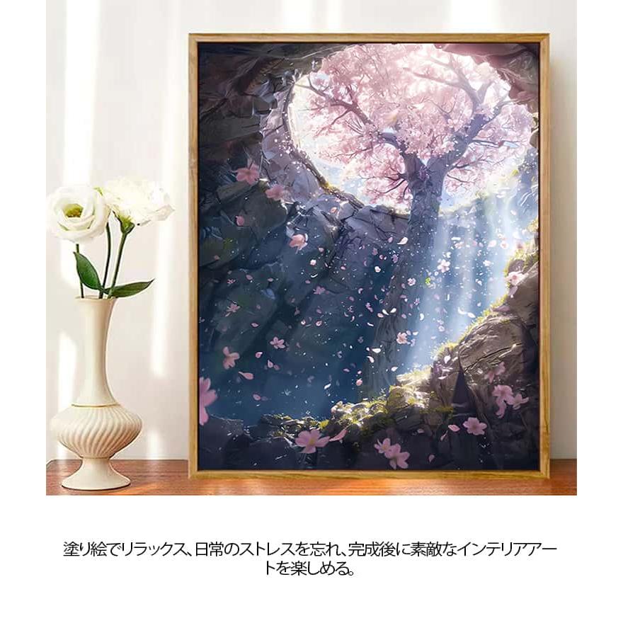 DIYアート 油絵キット 40×50cm DIY絵画キット 30×40cm 初心者 油絵