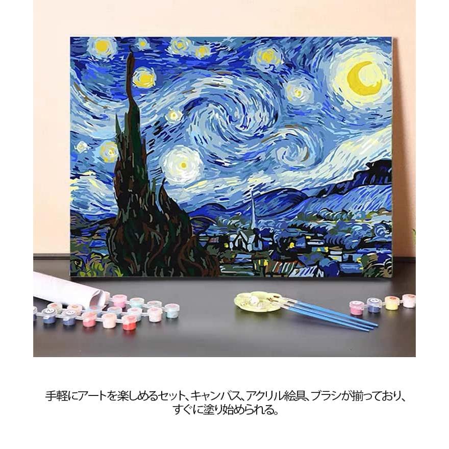 DIYアート 油絵キット 40×50cm DIY絵画キット 30×40cm 初心者 油絵