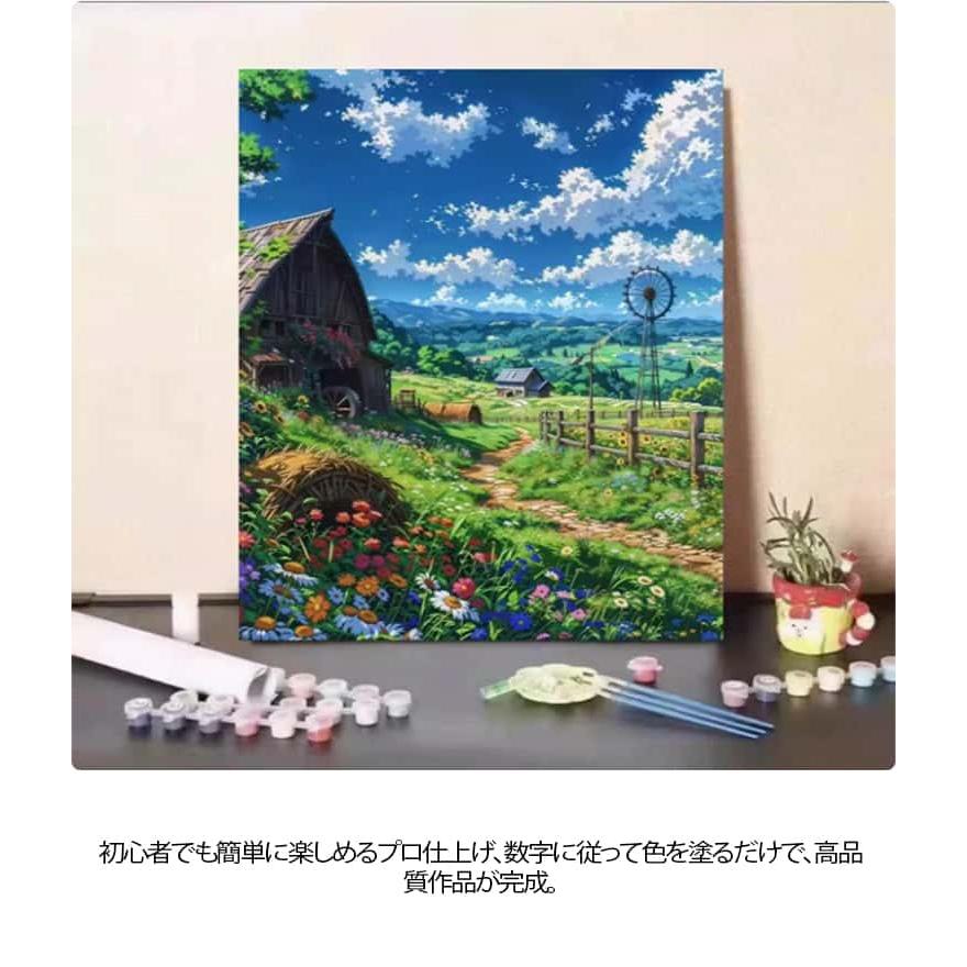 DIYアート 油絵キット 40×50cm DIY絵画キット 30×40cm 初心者 油絵