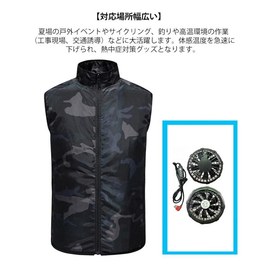 空調作業服 冷却服 ワークマン 作業服 2つファン付き ワークウェア