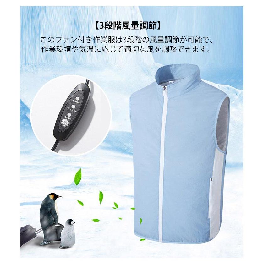 空調作業服 冷却服 ワークマン 作業服 2つファン付き ワークウェア