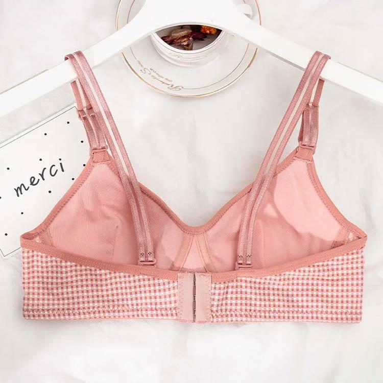 ノンワイヤー ブラジャー ファーストブラ 可愛い ガールズブラ 上下セット ブラセット ブラショーツ ショーツ 2点セット ブラジャー ...