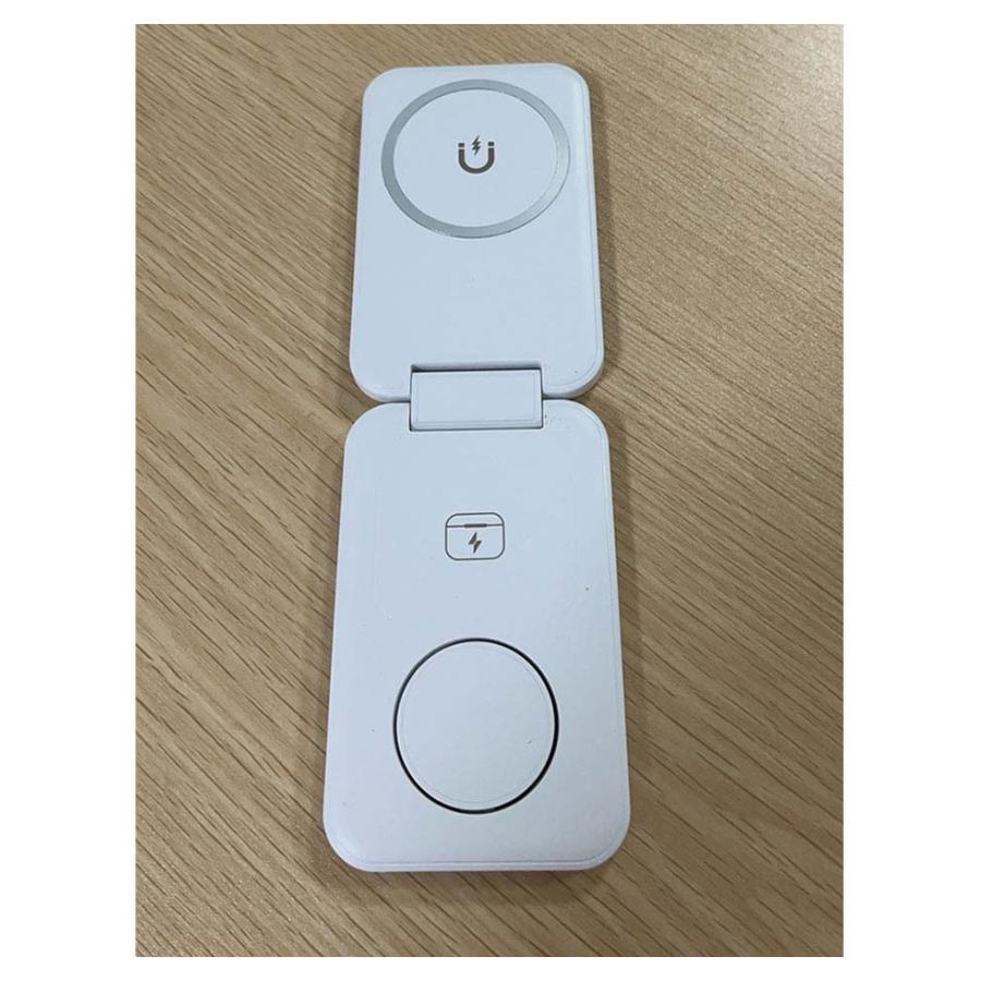 折りたたみ ワイヤレス充電器 3in1 マグネット 充電スタンド 3台同時