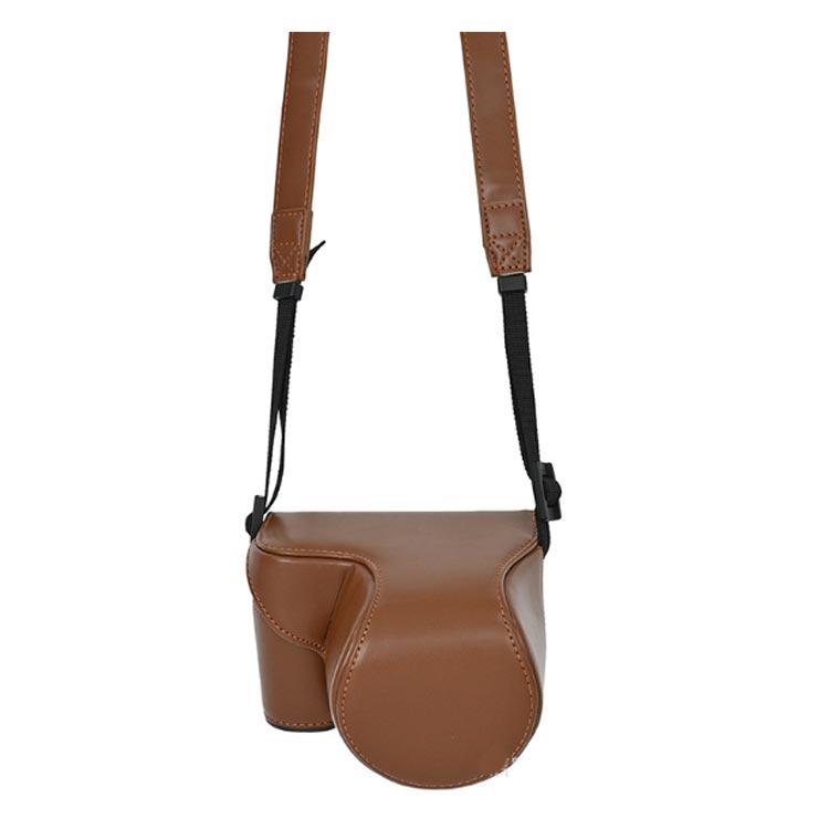 Sony バッグ ZV-E10 PUレザーケース ショルダーストラップ付き ケース E10 ZV カメラ用全面保護カバー 革ケース カバー ZV-E1 |  | 17