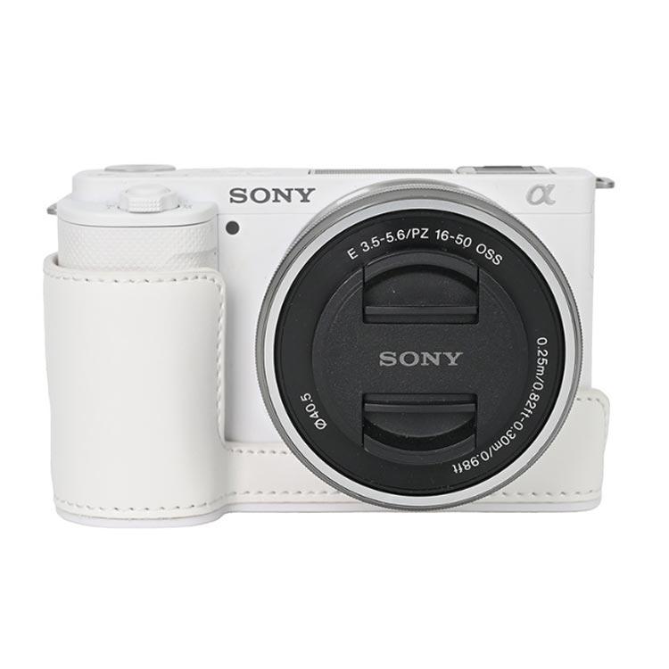 Sony バッグ ZV-E10 PUレザーケース ショルダーストラップ付き ケース