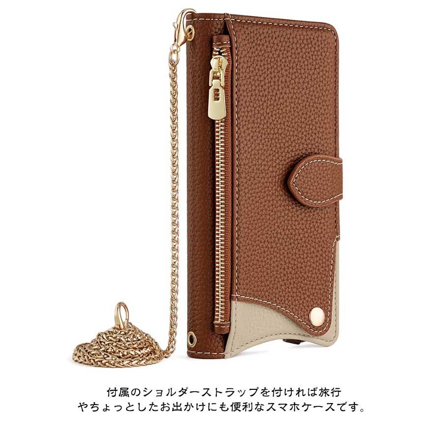 チェーン ミラー付き スマホショルダー ショルダータイプ iphone16pro