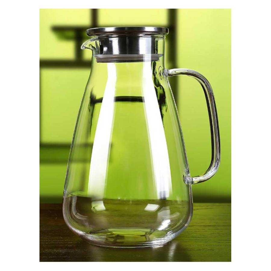 直火 ティーポット 麦茶ポット ガラスケトル 耐熱ガラスポット 耐熱ガラス 2.6リットル 2600ML 直火電気ケトル対応 ホウケイ酸 ...