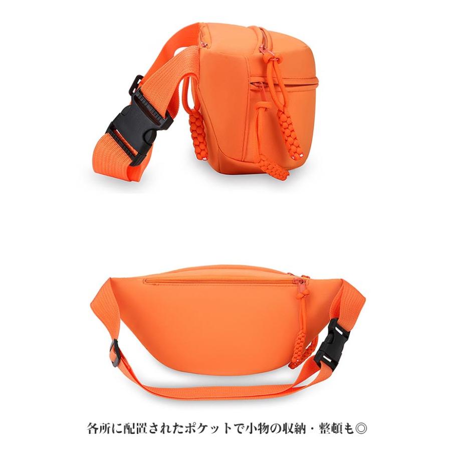 多収納 メンズ ランニング ウエストポーチ バッグ ボディバッグ