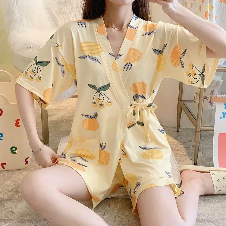 上下セット 和風 パジャマ 大人 寝巻き 和柄 セットアップ 甚平 夏用