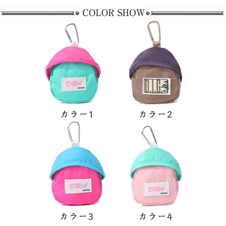 カラビナ付き カードケース 小銭入れ ミニポーチ ストラップ マルチ
