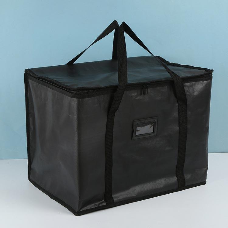 【新品】軽量大容量 保冷バッグ 12時間保冷キャンプ　タイベック　ブラック　黒 アウトドア 弁当 保冷バッグ レジカゴ丸ごと保冷バッグ クーラーバッグ