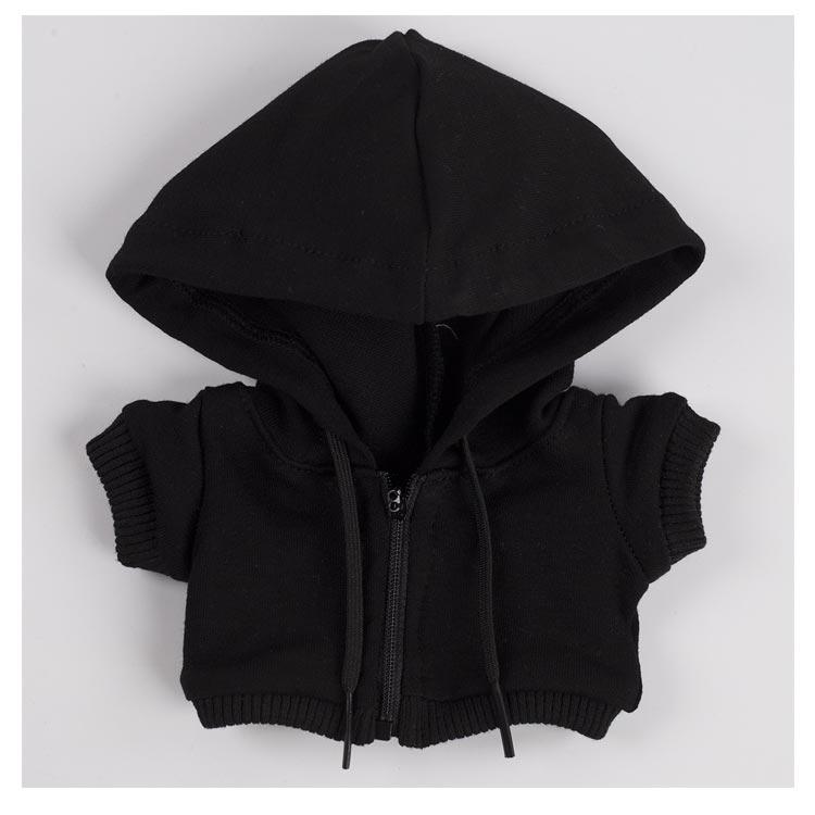 ソイングクぬい 15cm 黒パーカーセット 着せ替え 推し活グッズ ぬいぐるみ用 20cm 15cm ぬい服 ぬいぐるみ 服