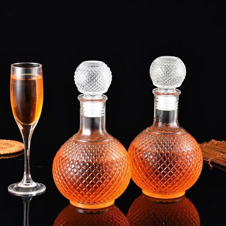 ガラス瓶 グラス デキャンタ 酒瓶 焼酎 ふた付 ジュース 保存瓶 醤油