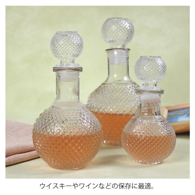 ガラス瓶 グラス デキャンタ 酒瓶 焼酎 ふた付 ジュース 保存瓶 醤油