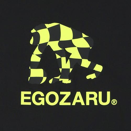 EGOZARU / エゴザル チェッカード ロゴ ロングTシャツ (EZLT-F2101)|vitamina|02