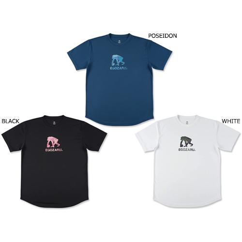 EGOZARU（エゴザル） ワイドジオメトリック ロゴ Tシャツ