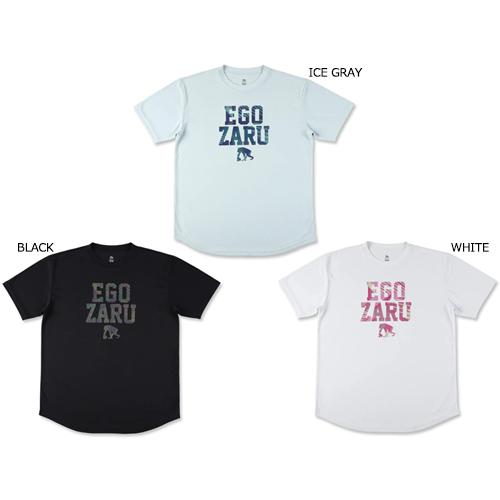 EGOZARU（エゴザル） ワイドジオメトリック ブロック Tシャツ