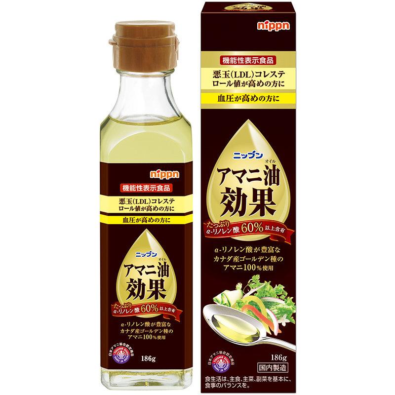 【機能性表示食品】ニップン  アマニ油効果  186g | 