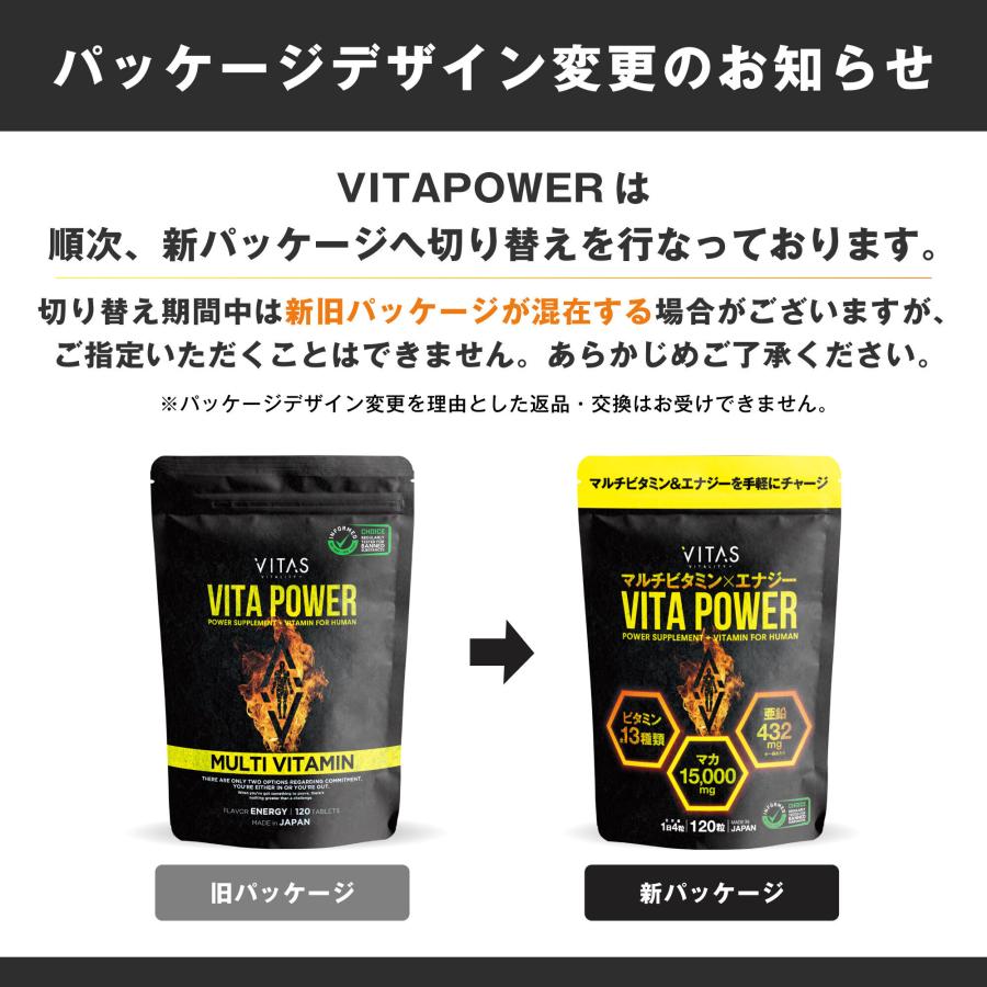 VITAS（バイタス） VITAPOWER ビタパワー ビタミンC マカ 亜鉛 マルチ