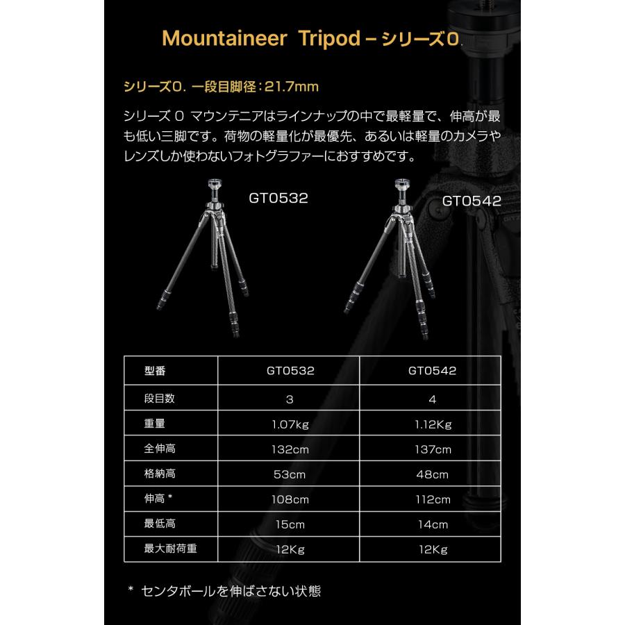 Gitzo ジッツオ 三脚 GT2532 マウンテニア Amazon | GITZO 三脚 マウンテニア 2型 カーボン 3段 GT2532 | 三脚 通販
