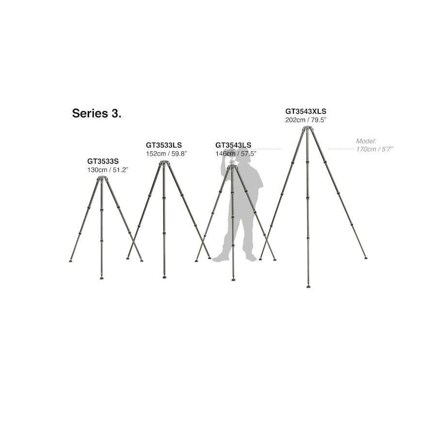 中古品 【アウトレット】GITZO システマティック三脚3型3段 GT3533S 軽量な3型3段タイプ　[Gitzo ジッツオ プロフェッショナル マンフロット 公式] 【WS1265459296】(46046円)