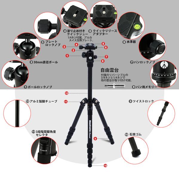 Element(Manfrotto) 【OUTLET】マンフロット三脚 Element Element(Manfrotto) 【OUTLET】マンフロット三脚 Element