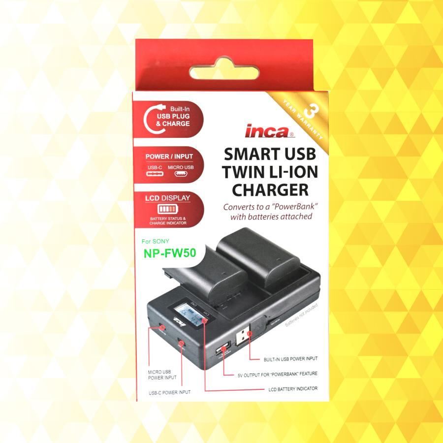 【6月買い得品 50%OFFクーポン】【OUTLET】INCA インカ スマート USB ツインチャージャー SONY アウトレット品 ...