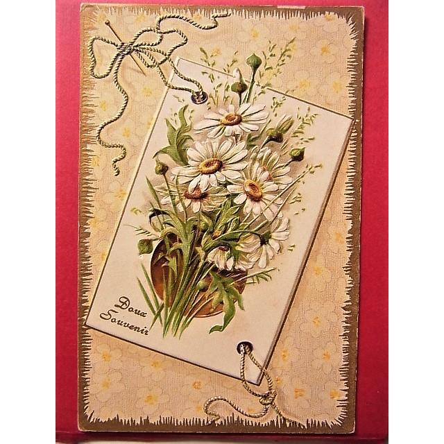 アンティークポストカード　フランス　マーガレットの花のカード　 : cpaf027 : Vitrine vieux - 通販 -  Yahoo!ショッピング