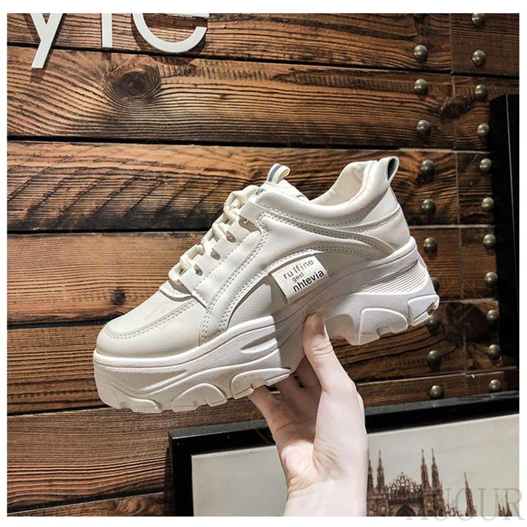 厚底スニーカー ダッドスニーカー レディースシューズ ウォーキングシューズ おしゃれ かわいい 人気 靴 厚底 スニーカー 美脚 身長アップ 足長 カラーフル oots462 Viva 通販 Yahoo ショッピング