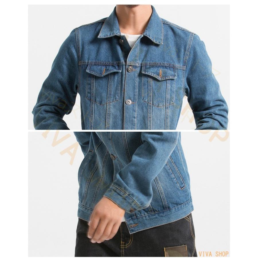 デニムジャケット メンズ Gジャン パーカー デニムシャツ 長袖 ジージャン カジュアル ショート丈 春物 秋 冬 3シーズン ヴィンテージ 新品 Bnz04 Viva 通販 Yahoo ショッピング