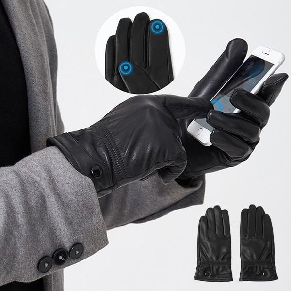 レザーグローブ 革手袋 手袋 メンズ 革 防寒 本革 羊革 グローブ 防風 防寒 フォーマル スマホ対応 スマートフォン 冬 Cbglove236 Viva 通販 Yahoo ショッピング