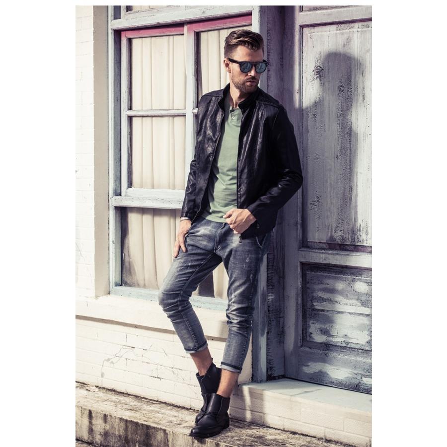 超人気新品 カジュアル 薄い アウター ライダースジャケット立ち襟 防寒 防風 春秋冬 ブルゾン ライダース 革ジャケット 3シーズン フェイクレザー ジャケット ライダースジャケット Pu バイクジャケット メンズ レザージャケット ジャケット