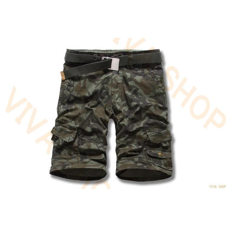 カーゴパンツ 迷彩 ハーフパンツ メンズ ショートパンツ ストレッチ パンツ ミリタリー ５分丈 膝上 ワークパンツ 半ズボン お兄系 ワークパンツ