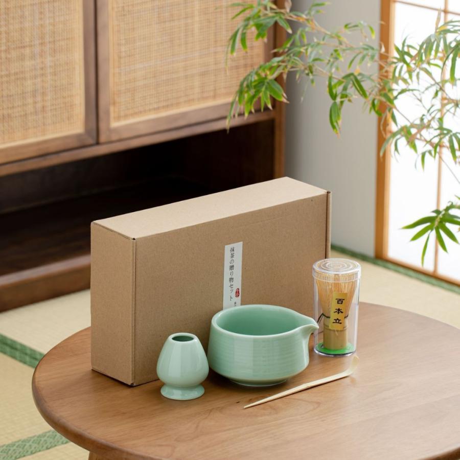 茶道具セット 陶器と竹製品 茶道具 セット 4点セット 初心者 茶道セット 入門セット 陶器