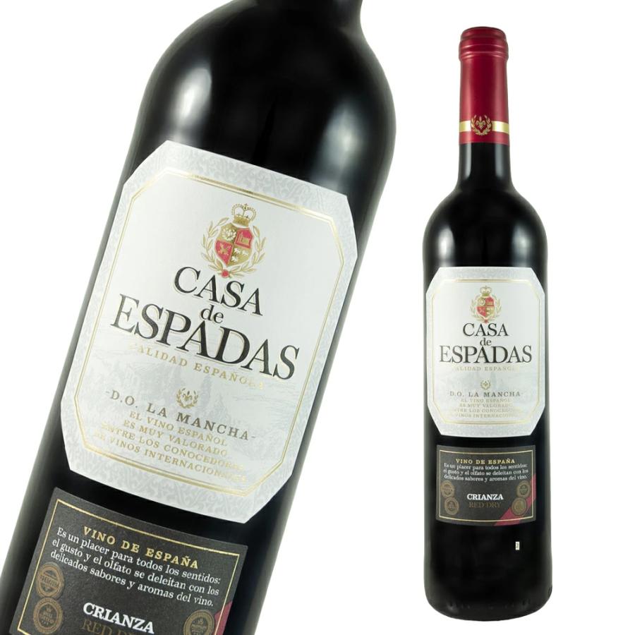 赤ワイン カーサ デ エスパダス 赤 クリアンサ 辛口 スペインワイン