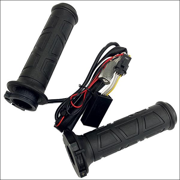 バイク用 グリップヒーター 22.2Φ E2タイプ 4段階切替 貫通 12V 汎用