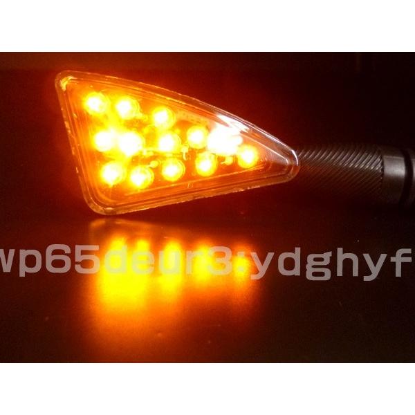 バイク用 LED ウィンカー 三角 クリアレンズ 2個組 X-9 : viva ヤフー
