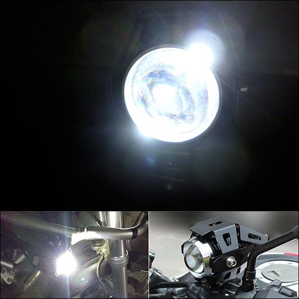 バイク用 LED フォグランプ スイッチ付リレーハーネス(k43)付属 10W 砲弾型 Hi Lo ストロボ 3段階切替 作業灯 防水 12V 24V ヘッドライトA 2個セット｜vivaenterplise｜05