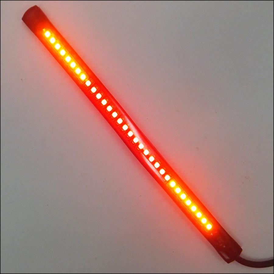 バイク 汎用 LED テールランプ ラバー製 ウインカー機能搭載 200mm スモール ブレーキ連動 [E] 曲面フィット｜vivaenterplise｜04