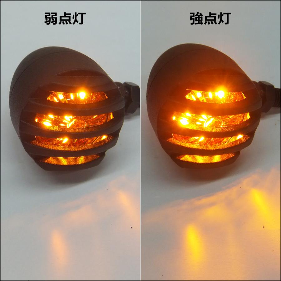 バイク LED ウインカー ブレット 4個セット バードゲージ 12V