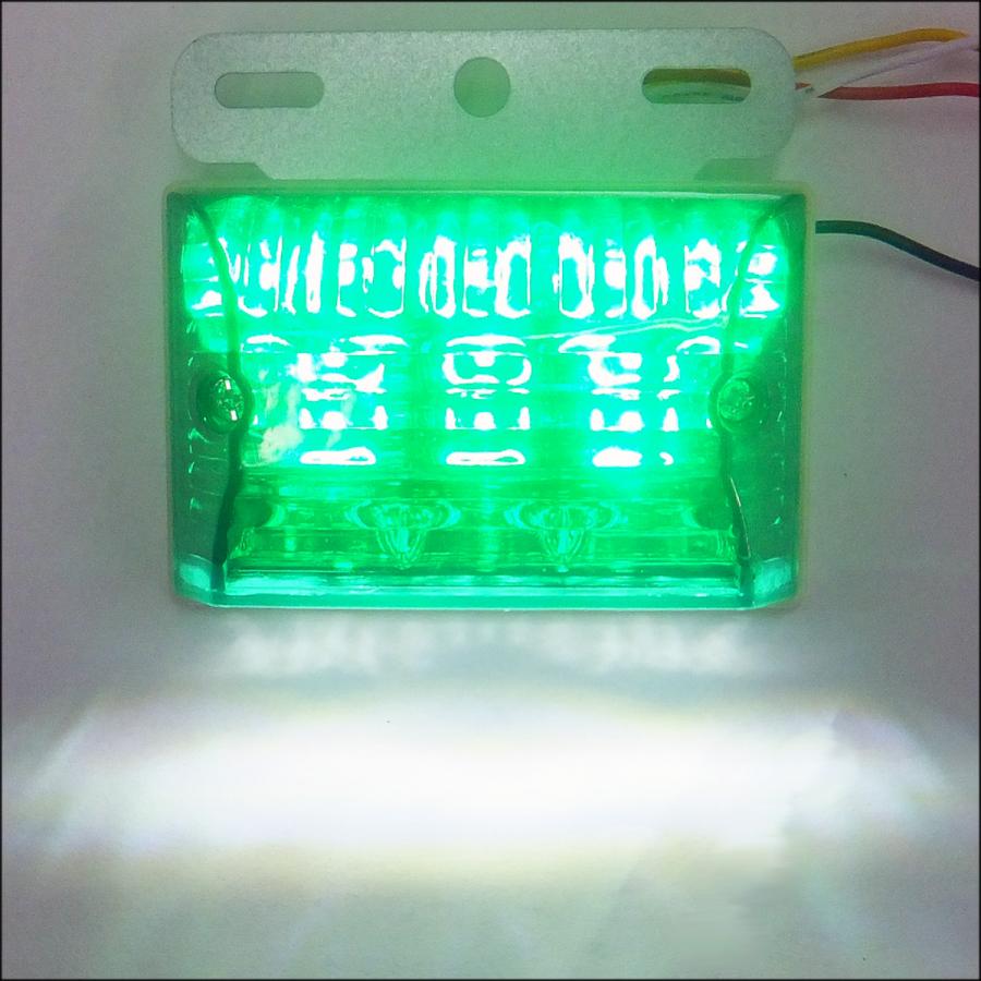 特価 24V 角型 LED サイドマーカー(2) ダウンライト付 4個