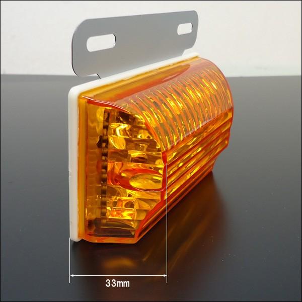 たあ　クリアサイドマーカー ②レッドもセットで！ 楽天市場】LED サイドマーカー 24V 角型 16LED クリアレンズ