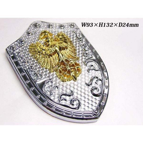 送料無料 目立つ！ エンブレム 特大13cm イーグル 鷲 (XT187) 骸骨 3D