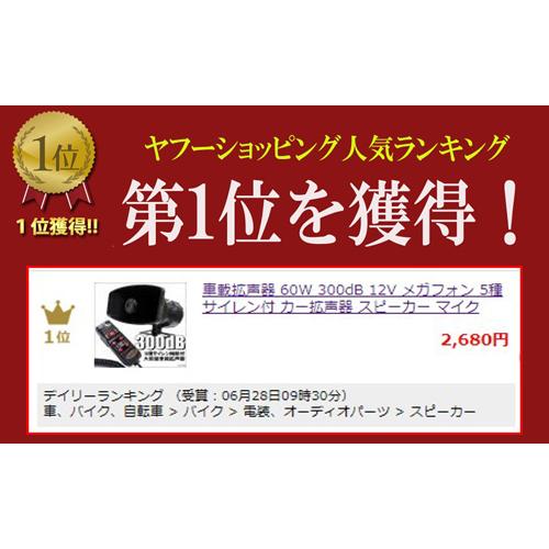 値下げ　外付け用　拡声機 楽天市場】拡声器 ハンドメガホン メガホン ハンドマイク付き