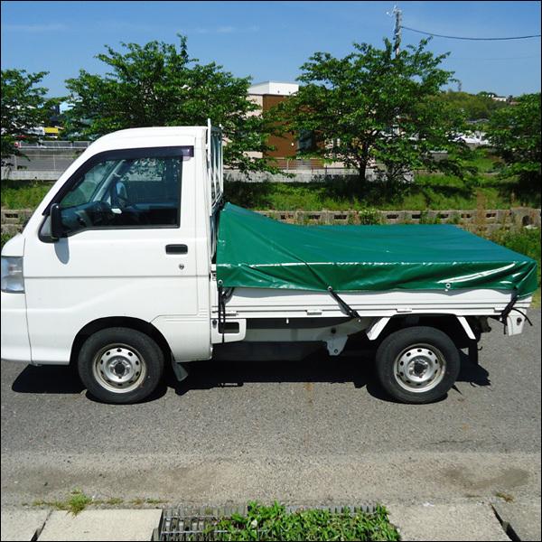 トラックシート 軽トラ荷台シートカバー 190×210cm　エステル帆布（ハンプ）荷台カバー｜vivaenterplise｜09