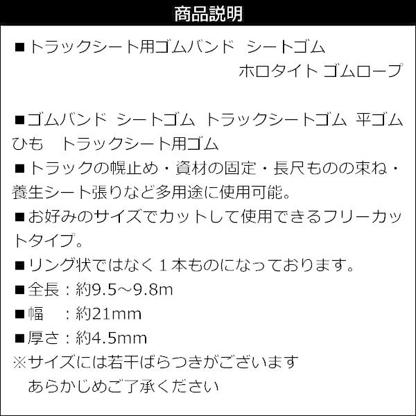 トラック用 ゴムバンド シートゴム ホロタイト ゴムロープ 荷締め用 ゴムベルト フリーカットタイプ|vivaenterplise|08