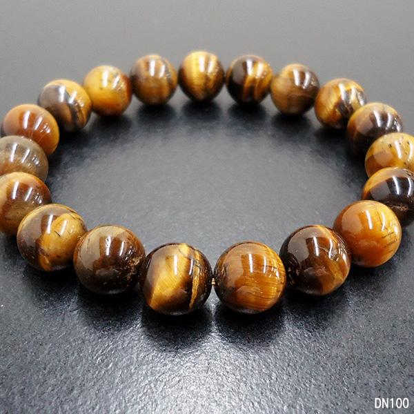 送料無料 天然石 ブレスレット 大きめ タイガーアイ 虎眼石